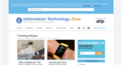 Desktop Screenshot of informationtechnologyzone.com