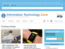 Tablet Screenshot of informationtechnologyzone.com